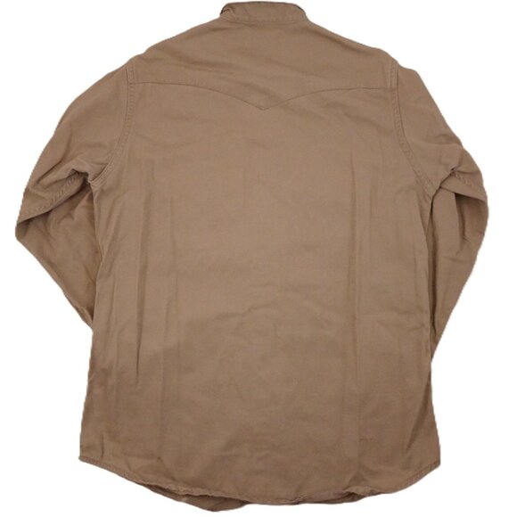 Vtg Carhartt Western Work Shirt Medium? 46" Chest USA Union Made Pearl Snap 80s - Picture 2 of 16